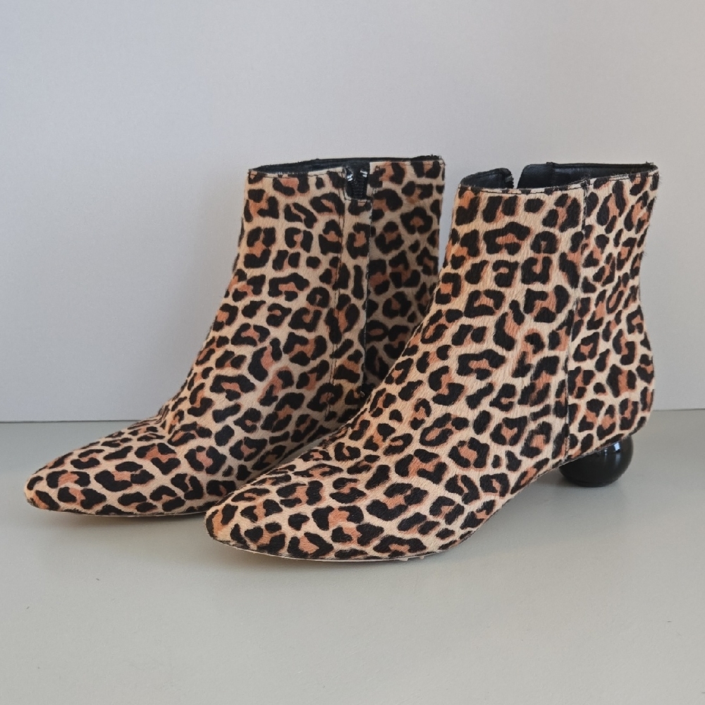 Kate Spade Animal Print Sydney Ankle Bootie Boots Size 7B